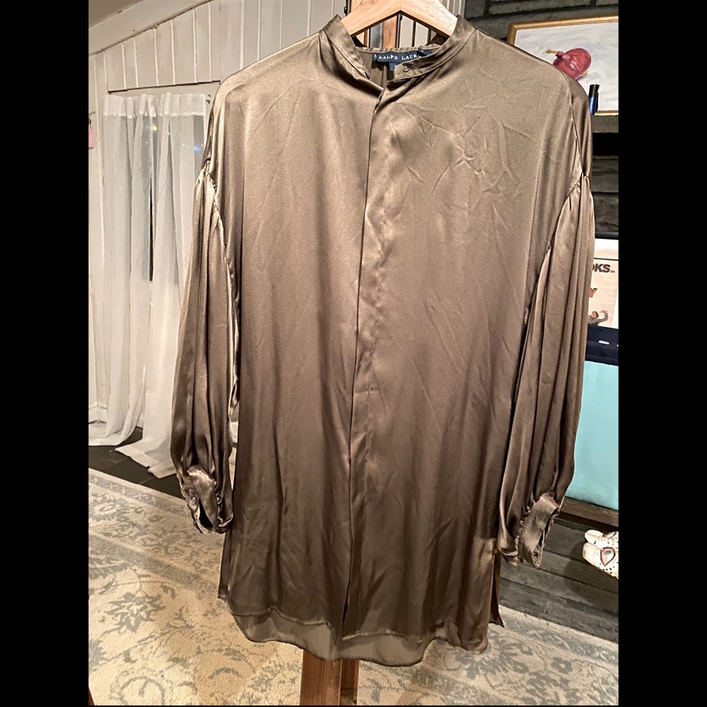 Ralph Lauren Silk Tunic Blouse